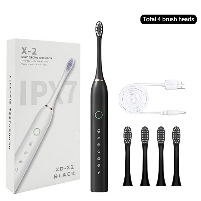 6-Speed 8-Brush Head Sonic Electric Toothbrush Cross-Border Smart Home Waterproof Automatic Toothbrush Set