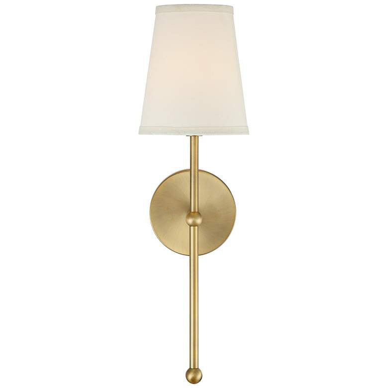 American Simple Wall Lamp Brass Color Fabric Bedroom Bedside Lamp Modern Living Room Background Lamp Bathroom Mirror Headlight Black