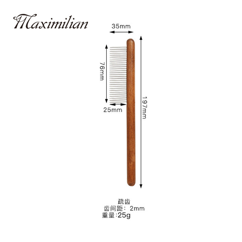 Pet comb solid wood antique depilatory cat comb depilatory dog comb pet supplies