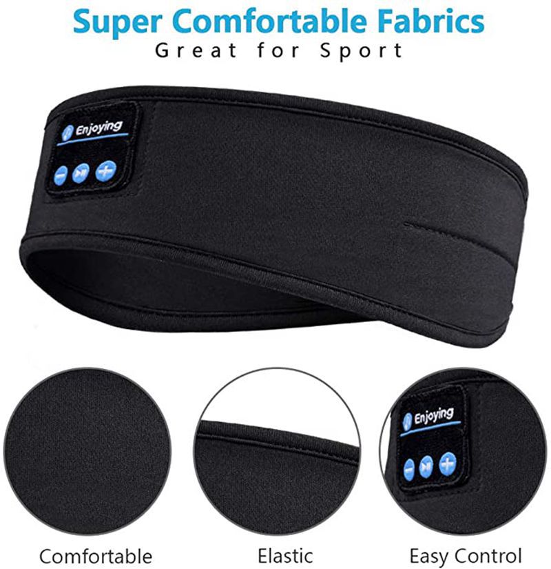 Hot Selling Bluetooth Music Sleeping Eye Mask Headband, Bluetooth Sports Headscarf Call Headband, Yoga Headwear