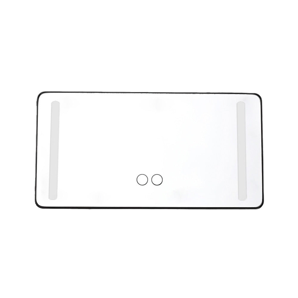 Car makeup mirror led car mirror smart touch fill light car beauty mirror car sun visor