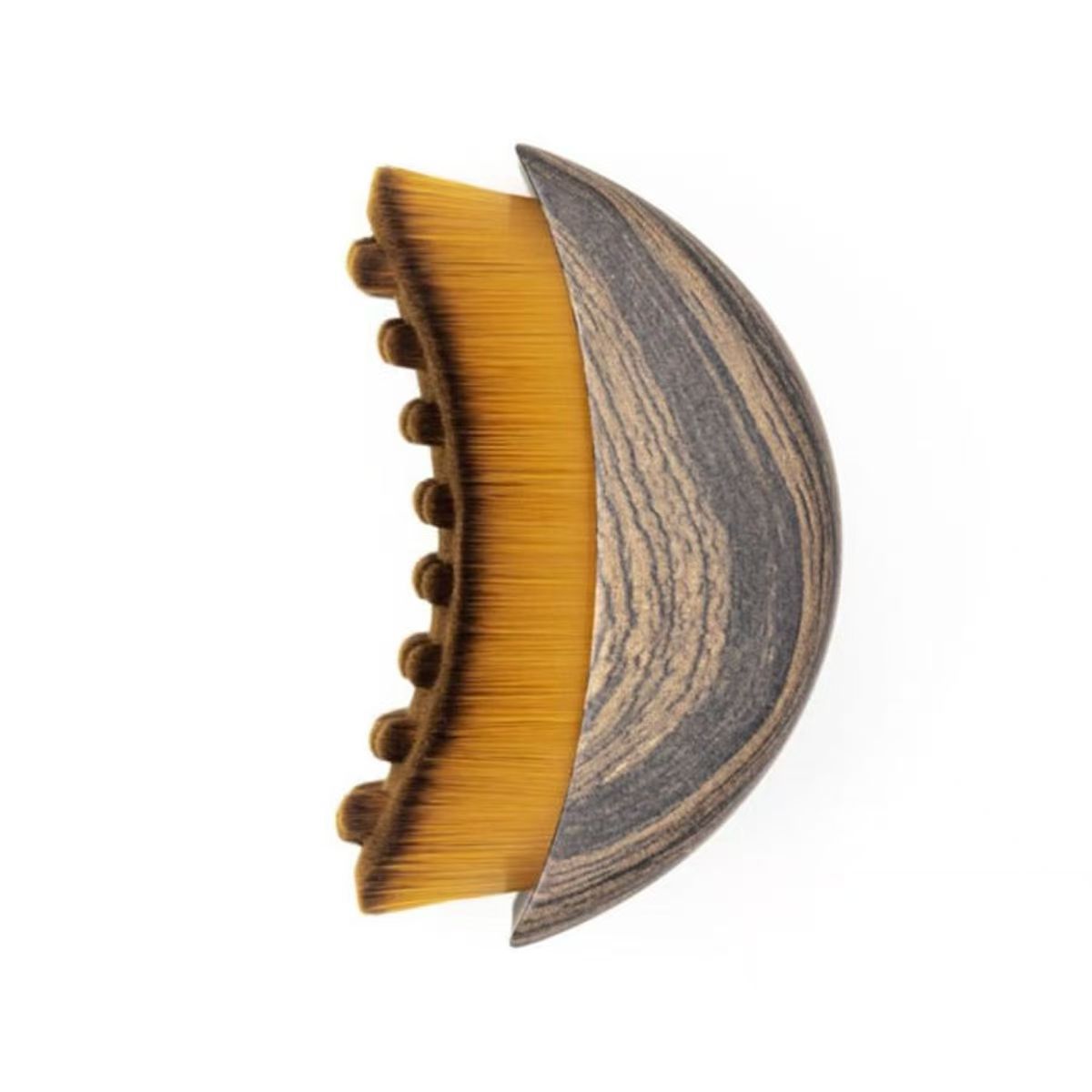 2026 New Red Peach Wood Lymphatic Contour Face Brush