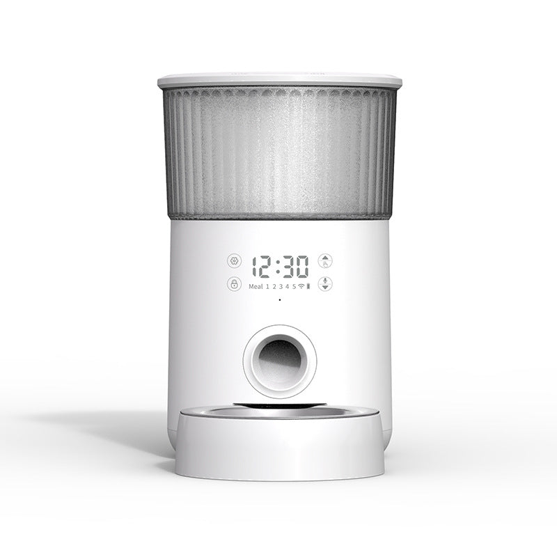 New 4L pet smart button feeder timing quantitative dog cat automatic feeder
