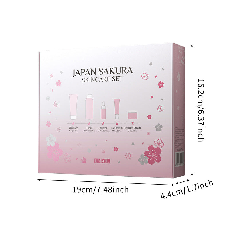 LAIKOU Sakura Skin Care Set 5-piece Gift Box, Facial Care Set, Hydrating Moisturizing Skin Care Products