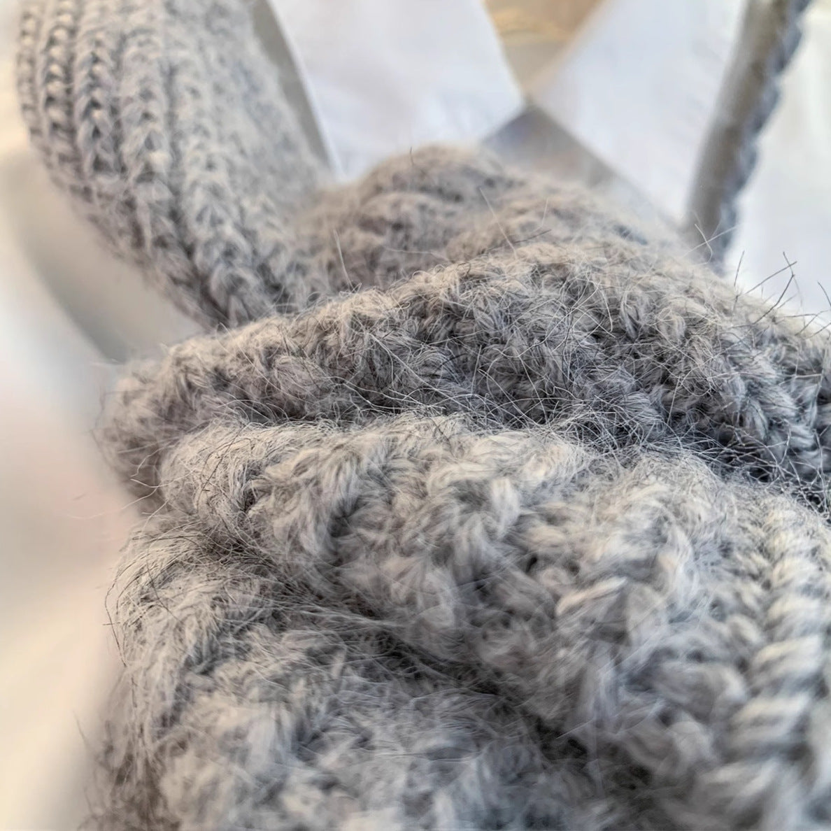Grey V-neck Knitted Vest for Women, Winter Outerwear Layering Cardigan Sweater Trendy