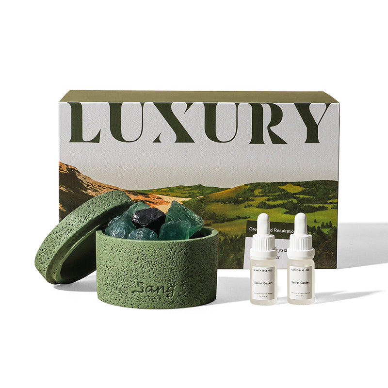 Manufacturer Icelandic Tundra Natural Aromatherapy Crystal Stone Diffuser Stone, Crystal Stone Fireless Aromatherapy Essential Oil Gift Box