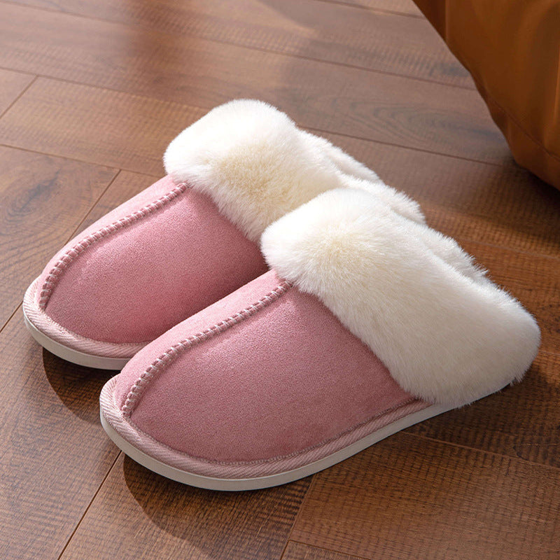 Winter Warm Thick Bottom Home Thickened Plush Slippers