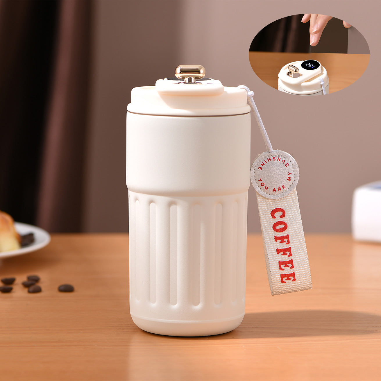 High-Looking Intelligent Temperature Measurement Rope Portable Thermos Cup