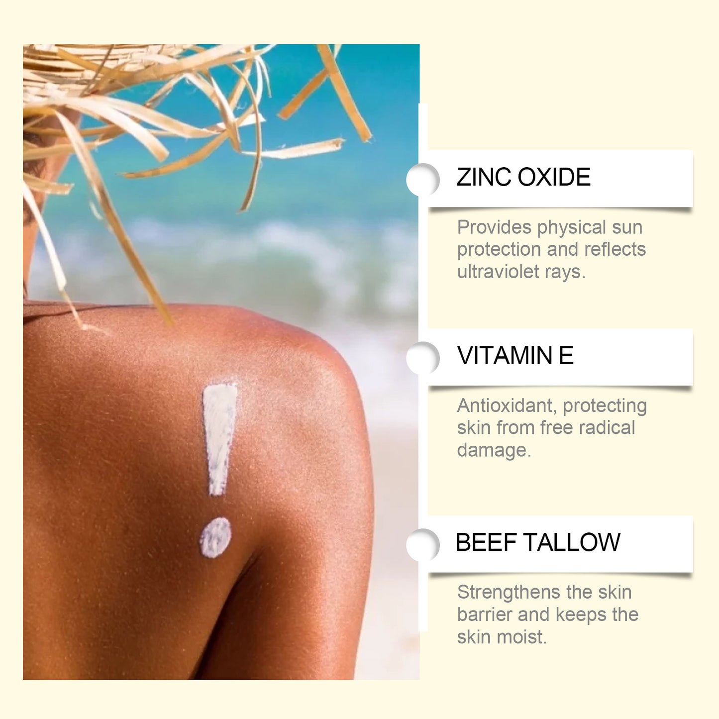 WOODSLEEP Beef tallow protective cream Summer outdoor protective skin care moisturizing repair refreshing non-greasy