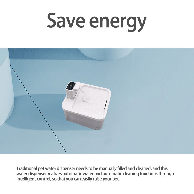 Smart Wireless 2.5L Water Dispenser for Home and Pets with Automatic Circulation and Filtration