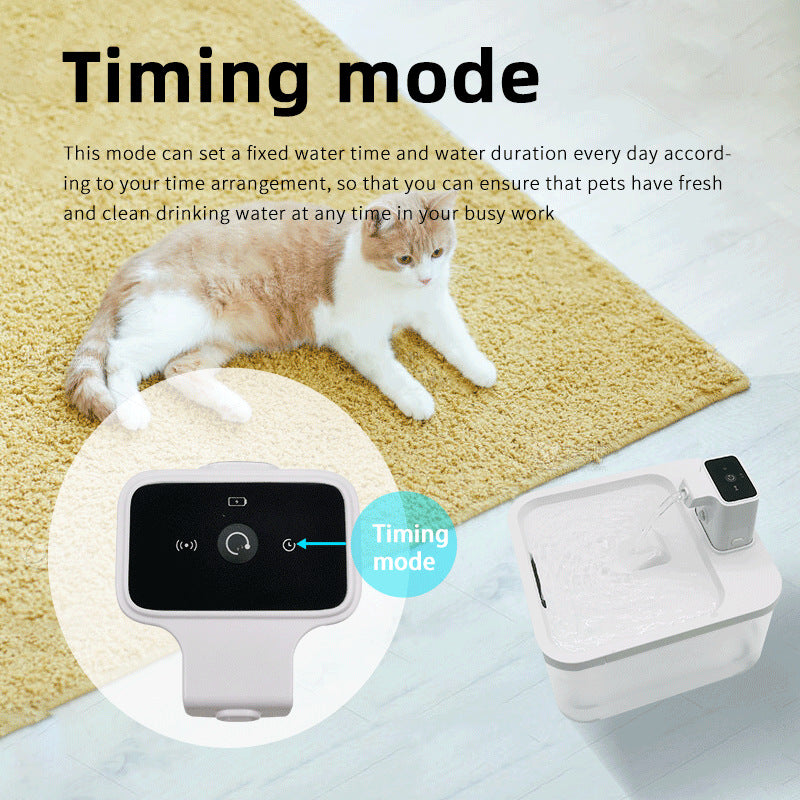 Smart Wireless 2.5L Water Dispenser for Home and Pets with Automatic Circulation and Filtration