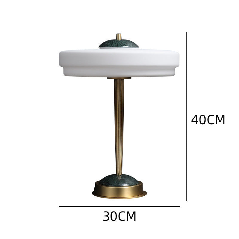 Italian Minimalist Luxury Marble Decorative Table Lamp, Nordic Minimalist Luxury Living Room Bedroom Office Desk Bedside Table Lamp