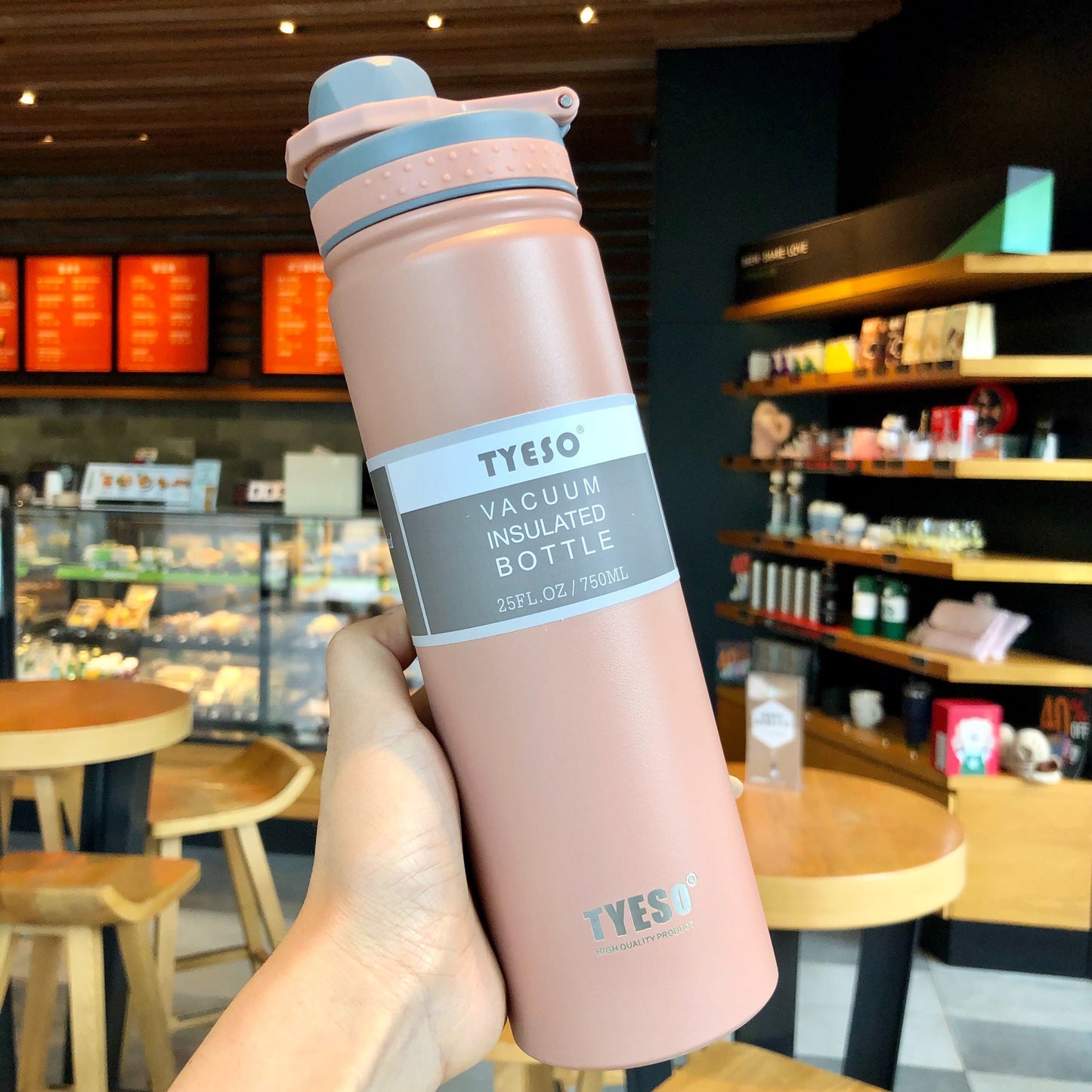 Taishuo Thermos Cup For Male and Female Students, Simple and Portable Stainless Steel Water Cup, Portable Large-capacity Sports Water Bottle Kettle