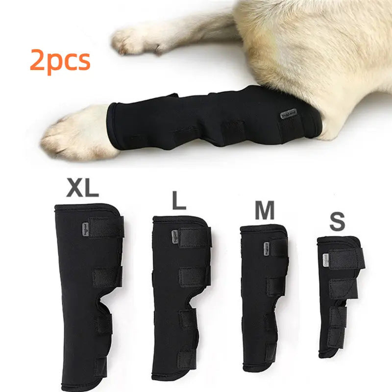 Dog Leg Injury Protective Sleeve, Dog Surgery Anti-licking Aid, Dog Front Leg Assist, Breathable and Adjustable Protective Sleeve