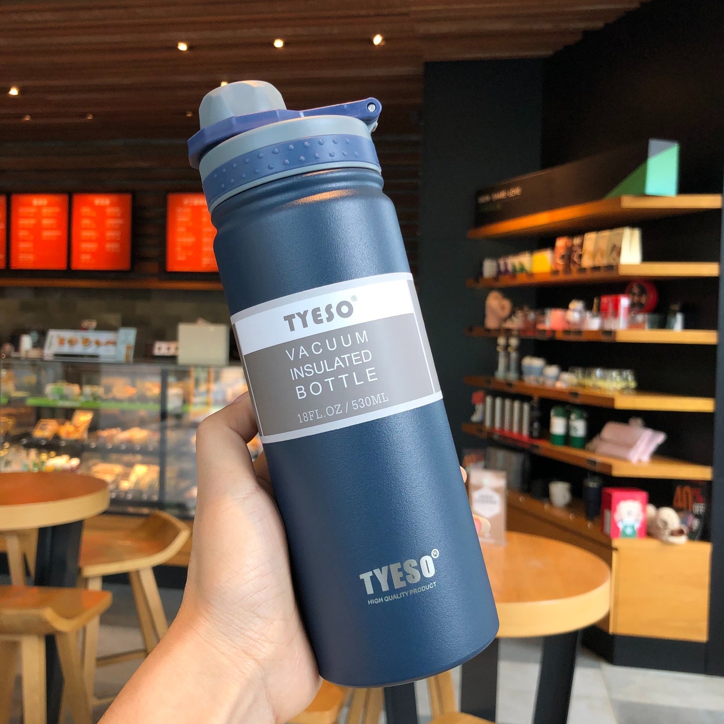 Taishuo Thermos Cup For Male and Female Students, Simple and Portable Stainless Steel Water Cup, Portable Large-capacity Sports Water Bottle Kettle
