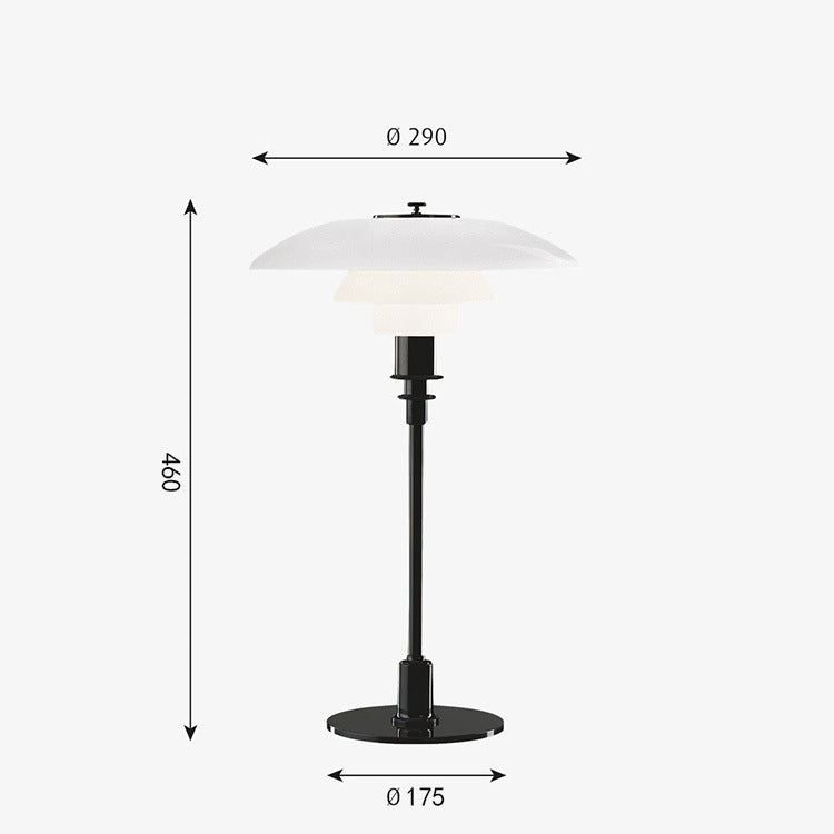 Danish Classic PH3 Creative Bedroom Bedside Table Lamp Nordic Simple Living Room Study Reading Glass Decorative Table Lamp