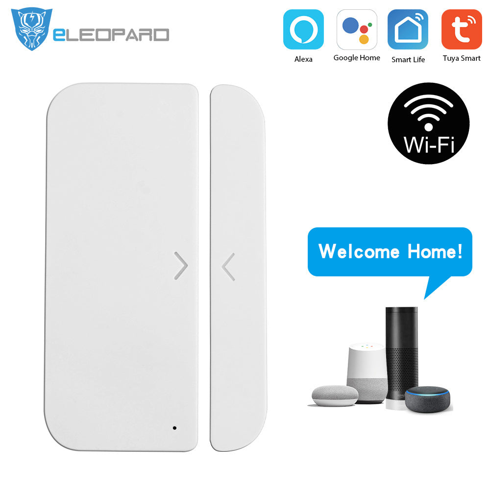 Tuya Wifi Door and Window Sensor Door Magnetic, Smart Home Remote Home Anti-Theft Door and Window Anti-Epidemic Isolation Alarm