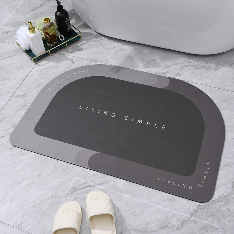 60x40cm Napa Skin Super Absorbent Bath Mat Quick Drying Bathroom Carpet Modern Simple Non-slip Floor Mats Home Oil-proof Kitchen