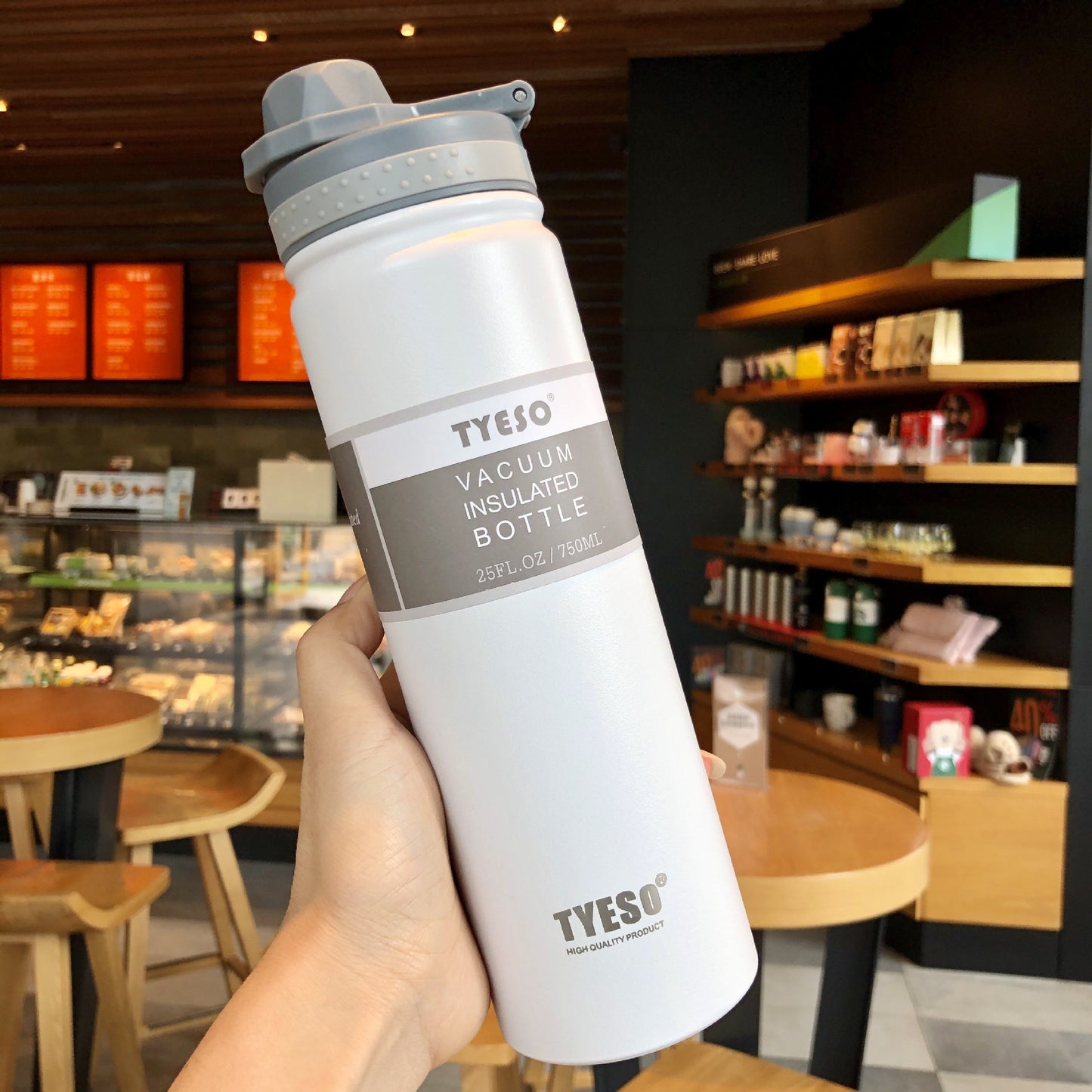 Taishuo Thermos Cup For Male and Female Students, Simple and Portable Stainless Steel Water Cup, Portable Large-capacity Sports Water Bottle Kettle