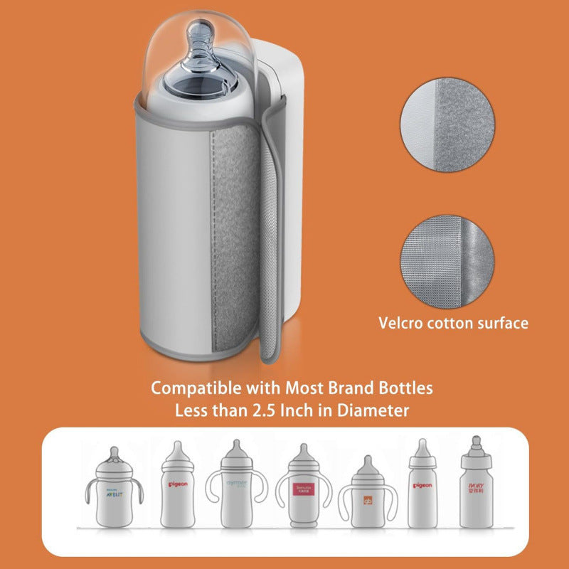 New Cross-border USB Car Charging Heating Bag, Portable Constant Temperature Hot Milk Warmer Bottle Insulation Cover Universal