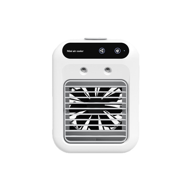 Desktop Mini Air Conditioner Fan, Cooling Fan, Mini USB Fan, Rechargeable, Portable, Mobile, Camping, Outdoor