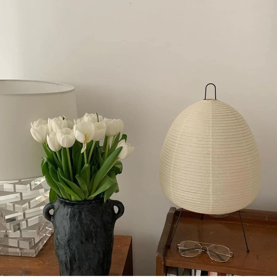 Akar Noguchi Isamu Japanese Rice Paper Table Lamp Wabi-sabi Style Living Room High-end Designer Art Decoration Bedside Table Lamp