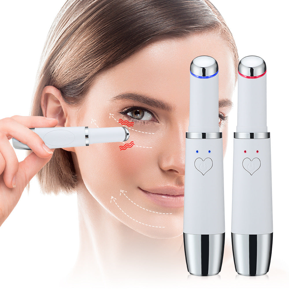 Cross-border red and blue eye beauty instrument home eye beauty instrument heating eye massager vibration imported beauty instrument