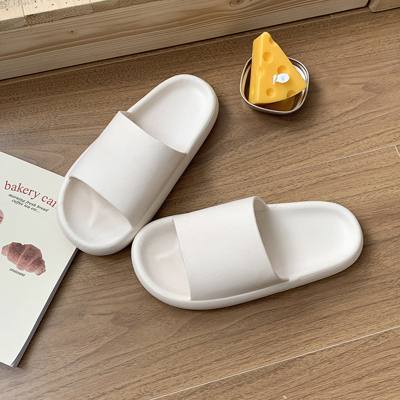Stepping On Feces Feeling Slippers Female Summer Home Cute Home Couple Shoes Outside Wear Bathroom Home Cool Thick Bottom Slippers Female