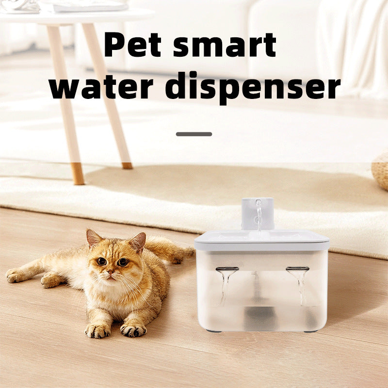 Smart Wireless 2.5L Water Dispenser for Home and Pets with Automatic Circulation and Filtration