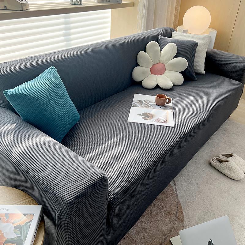 Universal Knitted Thickened Sofa Cover, Single Double Three-seater Sofa Cover Full Cover Sofa Cushion Cover