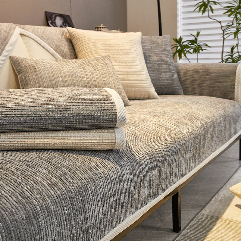 New Chenille Sofa Cushion, Universal Sofa Cover For All Seasons, All-Inclusive Universal Cover, Simple Sofa Cover, Cloth Towel Cushion