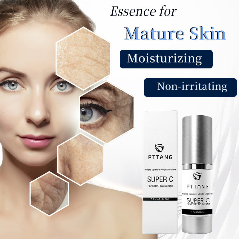 PTTANG's New Cross-border E-commerce Mature Skin Serum, Unisex, Brightening and Hydrating