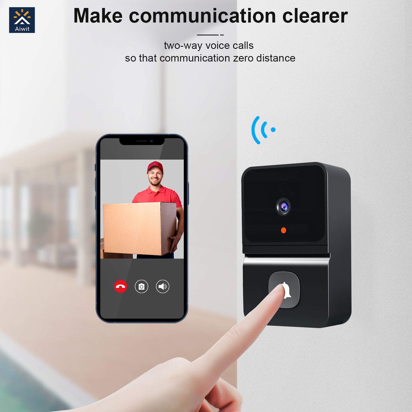 Tuya Wifi Door and Window Sensor Door Magnetic, Smart Home Remote Home Anti-Theft Door and Window Anti-Epidemic Isolation Alarm