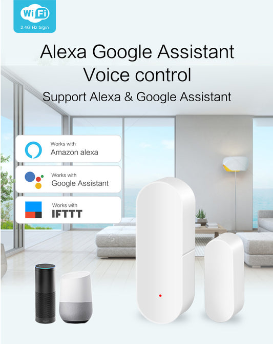Tuya Graffiti Smart Zigbee Door Sensor Remote Control Wireless WiFi Door, Sensor Doorsensor Smart Home