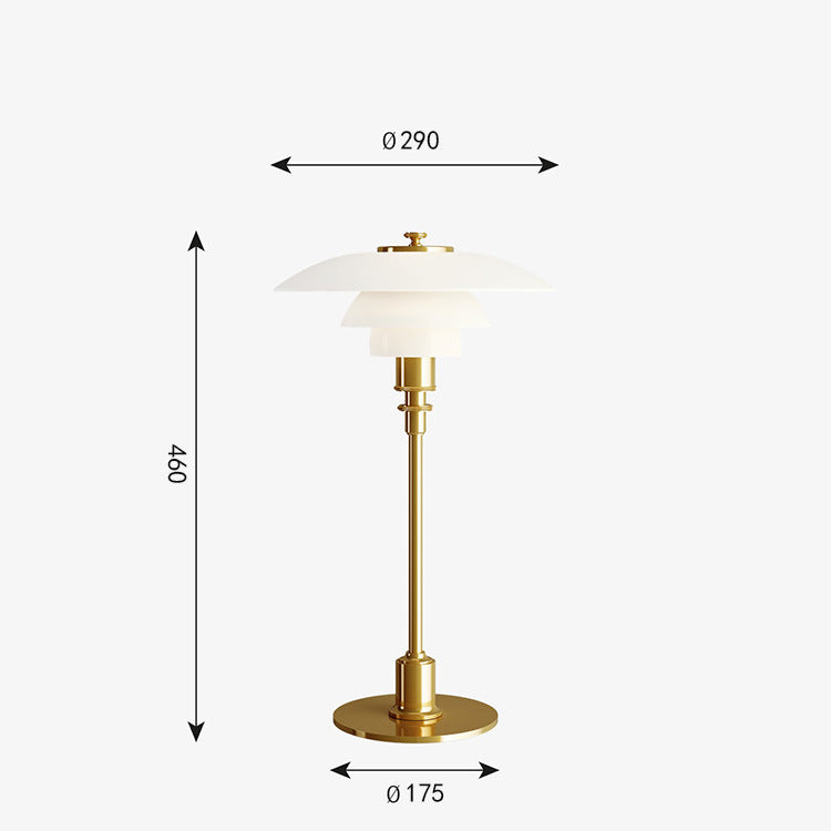 Danish Classic PH3 Creative Bedroom Bedside Table Lamp Nordic Simple Living Room Study Reading Glass Decorative Table Lamp