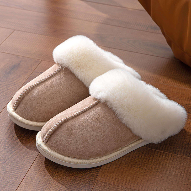 Winter Warm Thick Bottom Home Thickened Plush Slippers