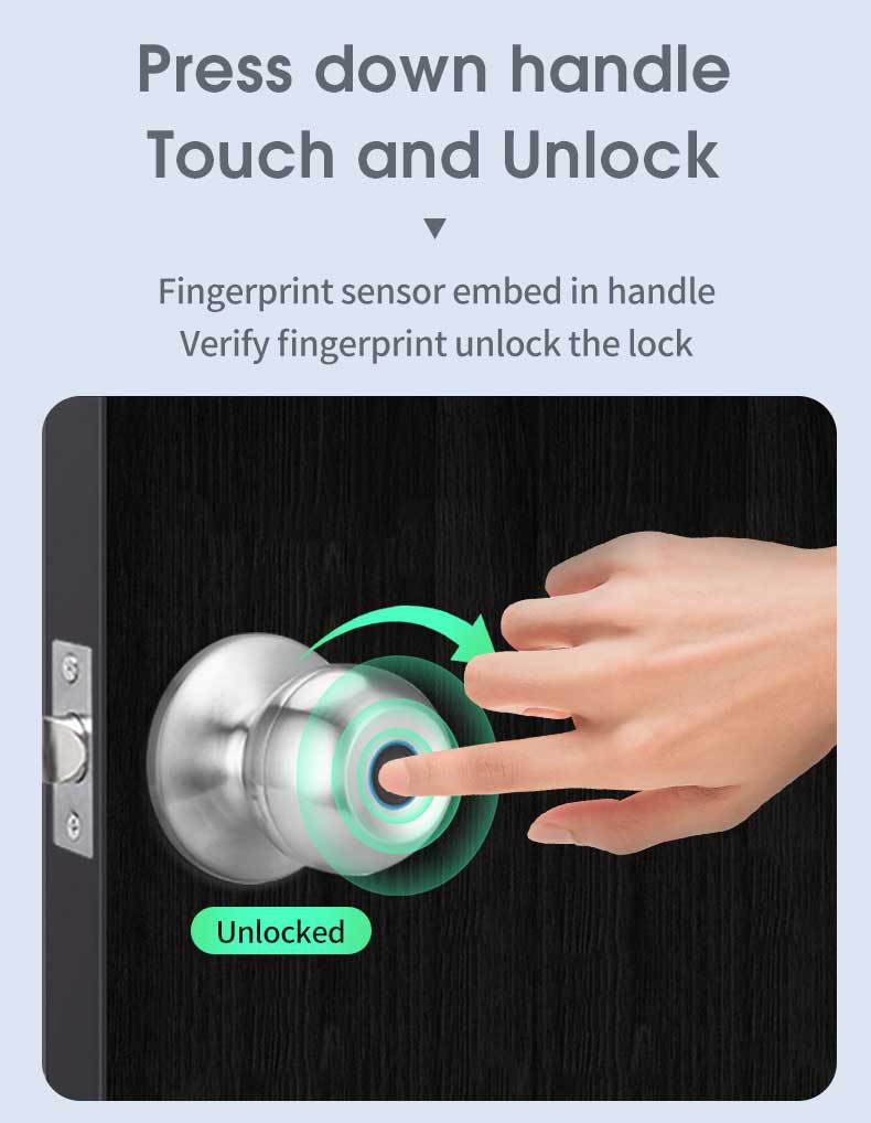 Smart Spherical Fingerprint Lock