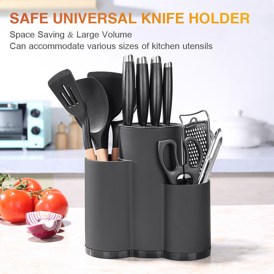 Kitchen Knife Rack, Storage Rack, Countertop Multifunctional Chopsticks Spoon Tube Knife Rack, Integrated Storage Box Household Kitchen Knife Rack