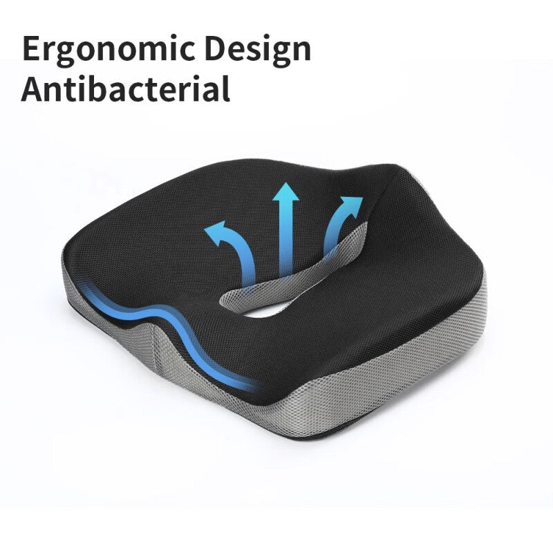 Office Seat Cushion, Perfect for Long Hours of Sitting, Memory Foam Chair Cushion, Thickened Seat Cushion for Students with Hemorrhoids, Buttock Cushion, and Lumbar Support