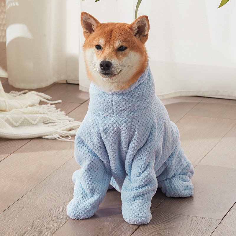 Pet absorbent towel thick quick-drying Teddy Bichon dog bath towel cat bath towel bath towel bath robe