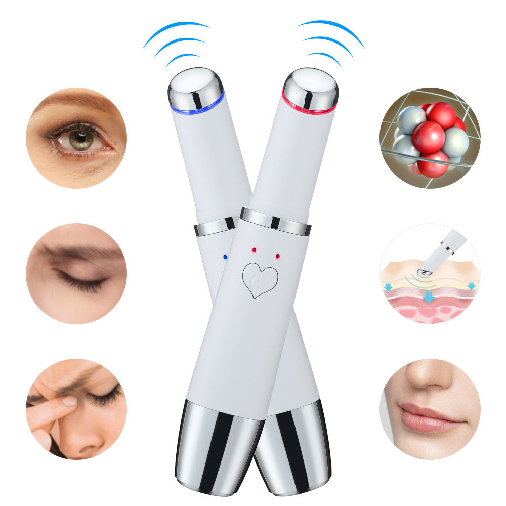 Cross-border red and blue eye beauty instrument home eye beauty instrument heating eye massager vibration imported beauty instrument