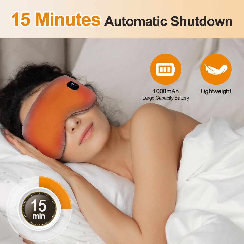 Cross-border Best-selling Smart Temperature-controlled Detachable Rechargeable Eye Mask with Timed Heating and Light Blocking to Relieve Eye Fatigue