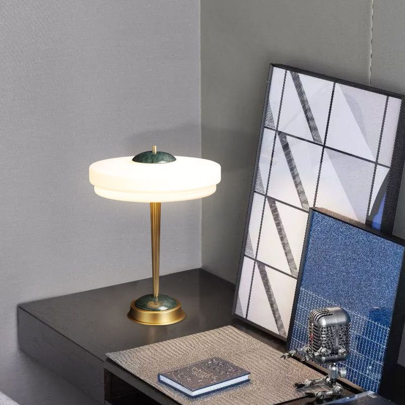 Italian Minimalist Luxury Marble Decorative Table Lamp, Nordic Minimalist Luxury Living Room Bedroom Office Desk Bedside Table Lamp