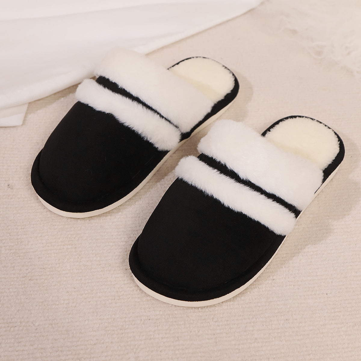 Winter Warm Thick Bottom Home Thickened Plush Slippers