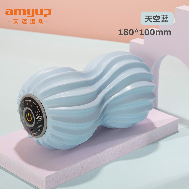 5-speed electric foam shaft yoga fitness vibration relaxation massage column electric corrugated fascia column yoga column