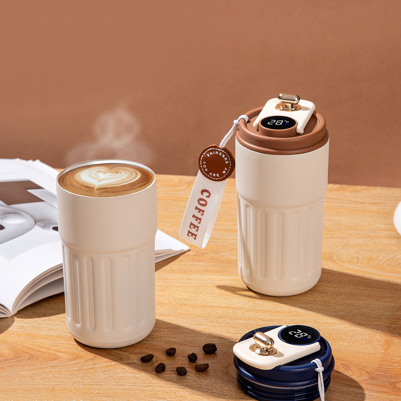 High-Looking Intelligent Temperature Measurement Rope Portable Thermos Cup