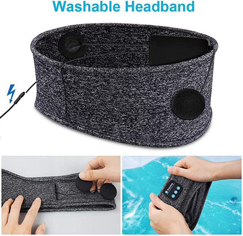 Hot Selling Bluetooth Music Sleeping Eye Mask Headband, Bluetooth Sports Headscarf Call Headband, Yoga Headwear