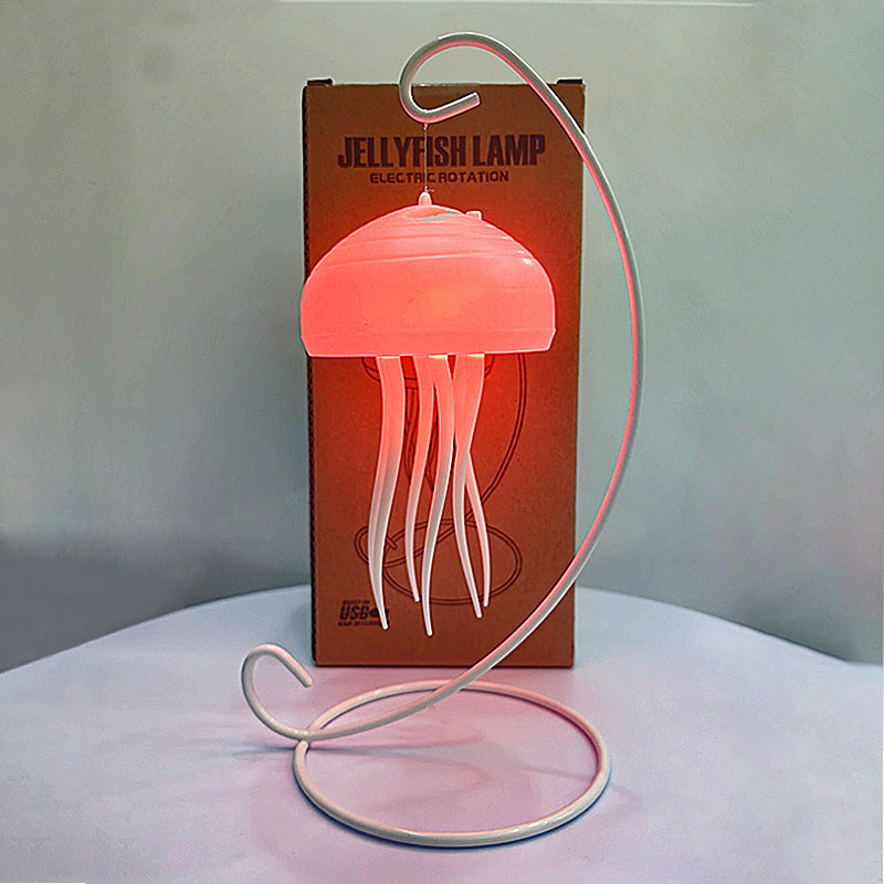 Floating Dynamic Jellyfish Night Light, Creative Home Lighting Decoration Valentine's Day Romantic Atmosphere Light, Decoration Crafts