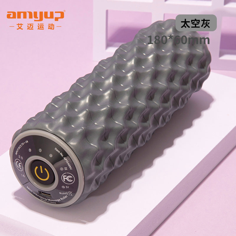 5-speed electric foam shaft yoga fitness vibration relaxation massage column electric corrugated fascia column yoga column