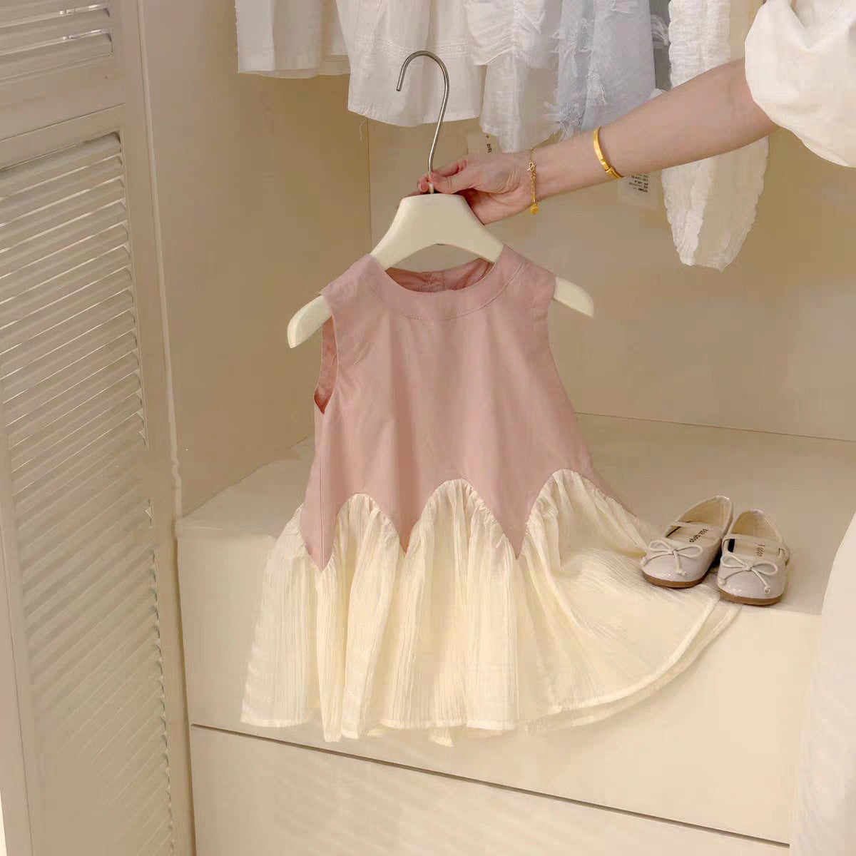 Sweet Little Si Baby Summer New Dress 2026 Girls' Embroidered Tulip Skirt Stylish Baby Girl Vest Dress